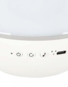 Ikonka Lampa de veghe pentru copii Rabbit dimensiune 12 x 16.5 cm rotativa cu telecomanda 6 melodii tematice lumina led si 6 seturi de folii interschimbabile