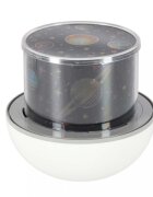 Ikonka Lampa de veghe pentru copii Rabbit dimensiune 12 x 16.5 cm rotativa cu telecomanda 6 melodii tematice lumina led si 6 seturi de folii interschimbabile