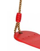 Ikonka Leagan clasic de gradina pentru copii red cu franghii impletite reglabile inele metalice
