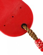 Ikonka Leagan clasic de gradina pentru copii red cu franghii impletite reglabile inele metalice