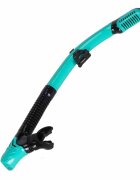 Ikonka Masca de snorkeling cu vedere 180 sticla securizata si Tub respirator cu sistem dry top anti-aburire BlueBlack