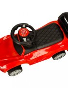 Ikonka Masinuta pentru copii fara pedale Red Baby Car cu sunete si lumini spatar inalt cu posibilitatea de impingere spatiu de depozitare 3-6 ani greutate maxima admisa 30 kg