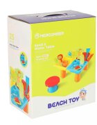 Ikonka Masuta de activitati multicolor pentru joaca cu apa si nisip include 24 accesorii dimensiune 45 x 45 x 37 cm