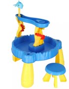 Ikonka Masuta de joaca cu apa si nisip pentru copii cu doua niveluri si accesorii incluse