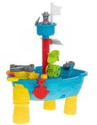 Ikonka Masuta de joaca pentru apa si nisip pentru copii Corabia Piratilor Blue cu 25 elemente