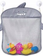 Ikonka Organizator de jucarii pentru baie suspendat 35x40cm Grey Shark