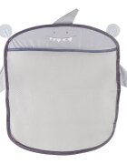 Ikonka Organizator de jucarii pentru baie suspendat 35x40cm Grey Shark