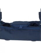 Ikonka Organizator universal pentru carucior cu 4 buzunare Bleumarin 36x12x13 cm