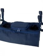 Ikonka Organizator universal pentru carucior cu 4 buzunare Bleumarin 36x12x13 cm