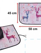 Ikonka Parasolar auto cu prindere magnetica Deer dimensiune 59 cm x 45 cm