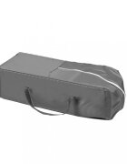 Ikonka Patut de calatorie multifunctional pentru copii pliabil pe doua nivele cadru stabil din aluminiu accesorii incluse cu saltea 60 x 120 x 1cm si geanta de depozitare inclusa