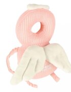 Ikonka Pernuta de protectie spate si cap pentru copii in forma de rucsacel cu bretele reglabile dimensiune 31 x 19 x 8 cm model Pink Angel