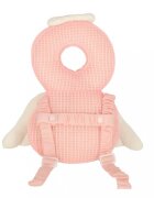 Ikonka Pernuta de protectie spate si cap pentru copii in forma de rucsacel cu bretele reglabile dimensiune 31 x 19 x 8 cm model Pink Angel