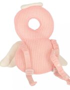Ikonka Pernuta de protectie spate si cap pentru copii in forma de rucsacel cu bretele reglabile dimensiune 31 x 19 x 8 cm model Pink Angel