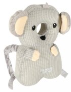 Ikonka Pernuta de protectie spate si cap pentru copii in forma de rucsacel cu bretele reglabile dimensiune 31 x 21 x 8 cm model Grey Koala