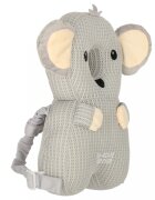Ikonka Pernuta de protectie spate si cap pentru copii in forma de rucsacel cu bretele reglabile dimensiune 31 x 21 x 8 cm model Grey Koala
