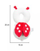 Ikonka Pernuta protectie spate si cap pentru copii in forma de rucsacel cu bretele reglabile dimensiune 25 x 15cm Buburuza