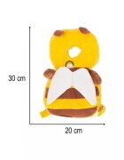 Ikonka Pernuta protectie spate si cap pentru copii in forma de rucsacel cu bretele si Ham pentru invatarea mersului dimensiune 30 x 20 x 4 cm Albinuta