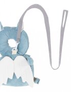 Ikonka Pernuta protectie spate si cap pentru copii in forma de rucsacel cu bretele si Ham pentru invatarea mersului dimensiune 30 x 20 x 4 cm Blue Bat