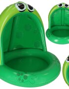 Ikonka Piscina gonflabila cu umbrar 101 cm Broscuta Verde