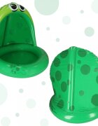 Ikonka Piscina gonflabila cu umbrar 101 cm Broscuta Verde