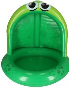 Ikonka Piscina gonflabila cu umbrar 101 cm Broscuta Verde