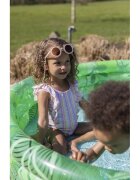 Ikonka Piscina gonflabila pentru copii cu 3 inele 150 cm Leaves