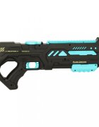 Ikonka Pistol cu apa pentru copii cu efecte sonore incarcare USB Raza de tragere 10 metri rezervor 200 ml 45 x 13.5 cm Blue Black