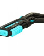 Ikonka Pistol cu apa pentru copii cu efecte sonore incarcare USB Raza de tragere 10 metri rezervor 200 ml 45 x 13.5 cm Blue Black