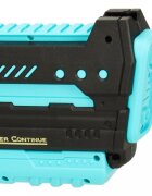 Ikonka Pistol cu apa pentru copii cu efecte sonore incarcare USB Raza de tragere 10 metri rezervor 200 ml 45 x 13.5 cm Blue Black