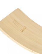 Ikonka Placa de echilibru din lemn pentru copii bej cu pasla turquoise dimensiune 82 x 30 x 2 cm