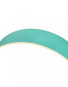 Ikonka Placa de echilibru din lemn pentru copii bej cu pasla turquoise dimensiune 82 x 30 x 2 cm