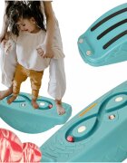 Ikonka Placa de echilibru pentru copii cu labirint si bile turquoise dimesniune 59.5 x 26 x 14 cm