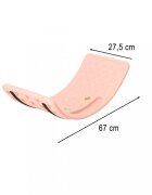 Ikonka Placa de echilibru pentru copii pink cu 2 bilute incluse dimensiune 67 x 29 cm