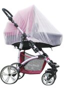 Ikonka Plasa anti-tantari pentru carucior copii elastica din poliester flexibil dimensiune universala 140 cm Alb