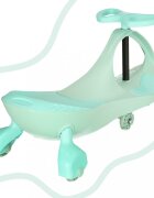 Ikonka Plasmacar gravitational cu LED-uri luminoase Pastel Mint inaltime de la sol pana la sezut 21 cm greutate maxima admisa 50 kg