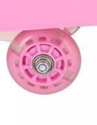 Ikonka Plasmacar gravitational pentru copii cu led-uri luminoase pastel pink inaltime de la sol pana la sezut 21 cm greutate maxima admisa 50 kg