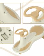 Ikonka PlasmaCar pentru copii fara pedale cu efecte sonore si luminoase led whitebej de la 3 ani pana la greutatea maxima de 100 kg dimensiune vehicul 76 x 41 x 29 cm