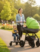 Ikonka Platforma carucior pentru al doilea copil black capacitatea maxima 25 kg