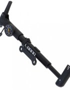 Ikonka Pompa de bicicleta cu manometru 32cm Negru