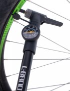 Ikonka Pompa de bicicleta cu manometru 32cm Negru