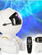 Ikonka Proiector decorativ Astronaut Star cu cap rotativ 360 grade si telecomanda white