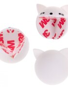 Ikonka Protectie pentru colturi din silicon White Cat