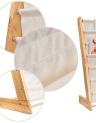 Ikonka Raft organizator de carti pentru copii realizat din lemn dimensiune 79 x 62.5 x 30 cm