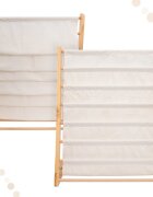 Ikonka Raft organizator de carti pentru copii realizat din lemn dimensiune 79 x 62.5 x 30 cm