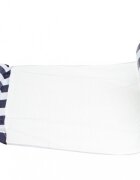 Ikonka Saltea gonflabila de plaja 120x70cm Blue Stripes