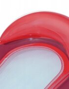 Ikonka Saltea gonflabila pentru plaja si piscina cu Spatar si Cotiere 2 camere de aer independente si plasa 159 x 77 cm sarcina maxima 90 kg Red