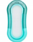 Ikonka Saltea gonflabila pentru plaja si piscina cu Spatar si Cotiere 2 camere de aer independente si plasa 159 x 77 cm sarcina maxima 90 kg Turcoaz
