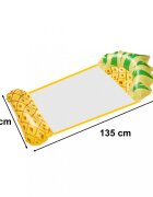Ikonka Saltea gonflabila tip hamac pentru plaja si piscina dimensiune 135 x 72 cm model Ananas