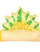 Ikonka Saltea gonflabila tip hamac pentru plaja si piscina dimensiune 135 x 72 cm model Ananas